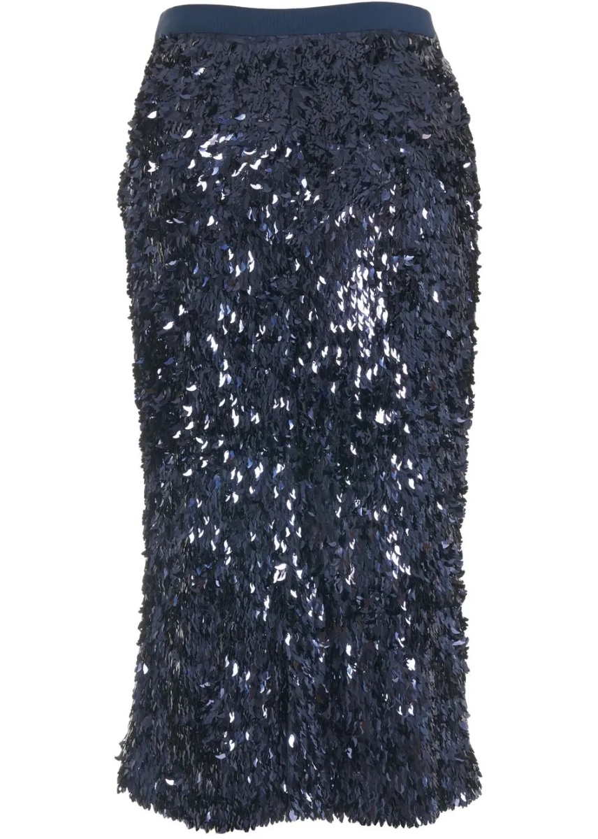 Fuste Midi skirt with sequin application - Img 4