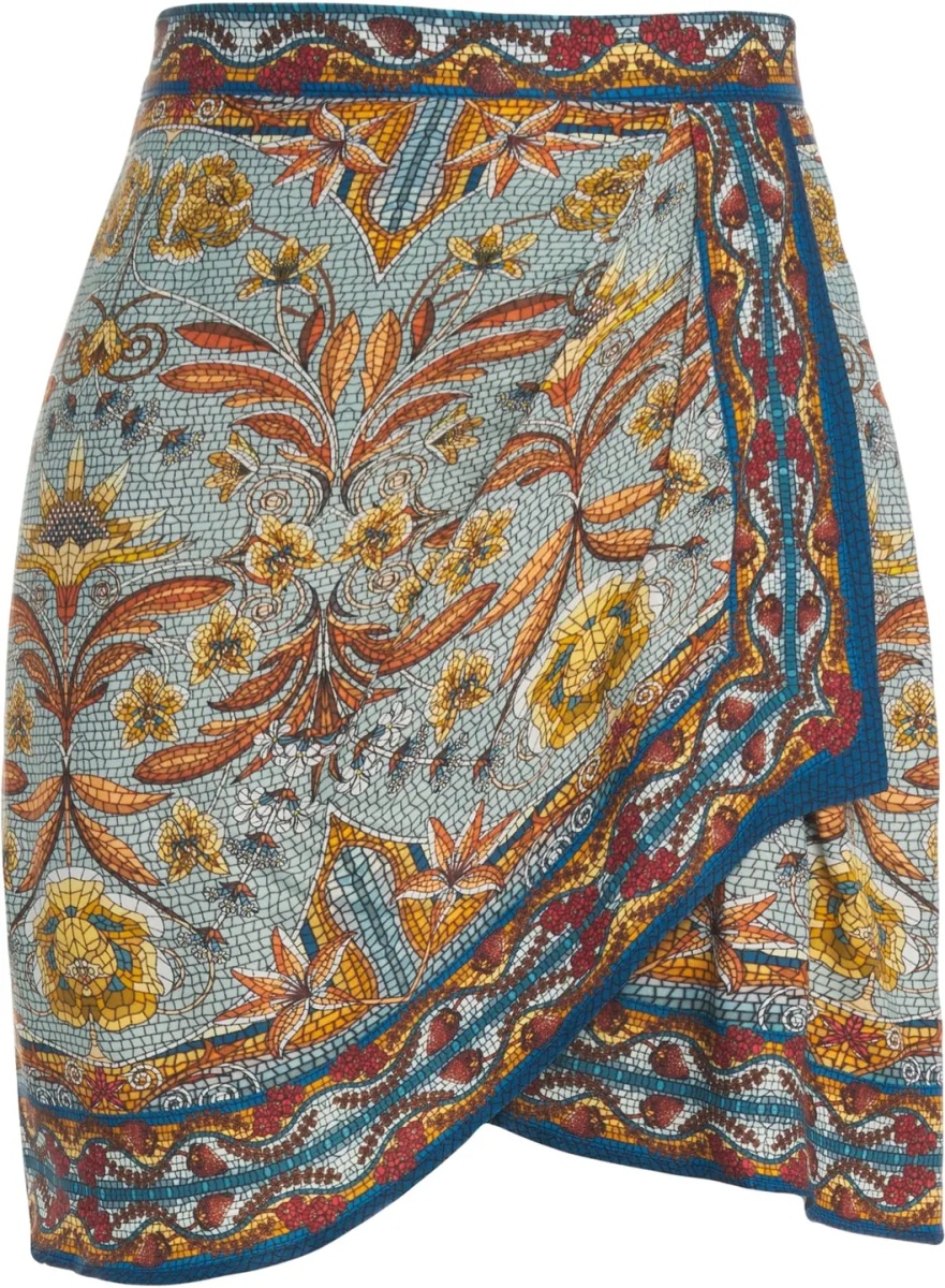 Fuste Mini skirt with floral pattern - Img 2