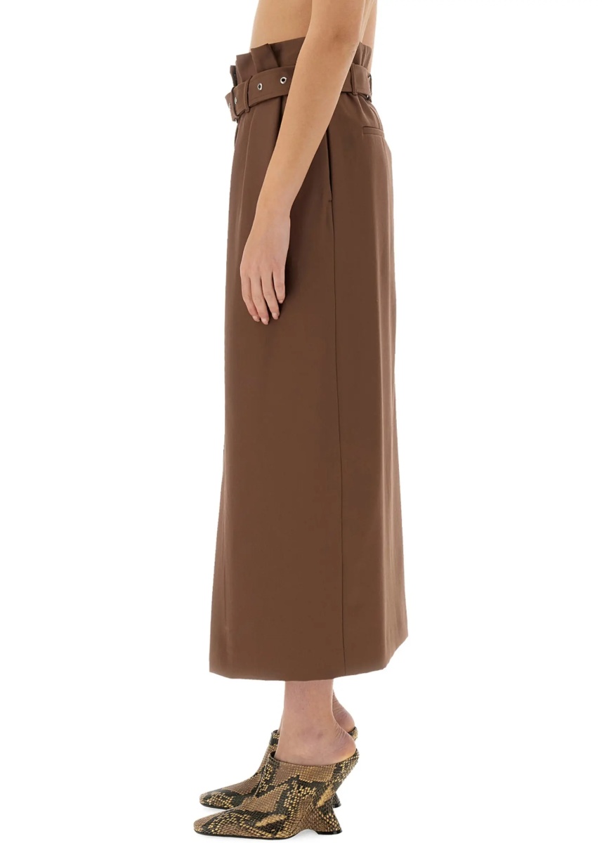 Fuste Wool Skirt With Belt - Img 4