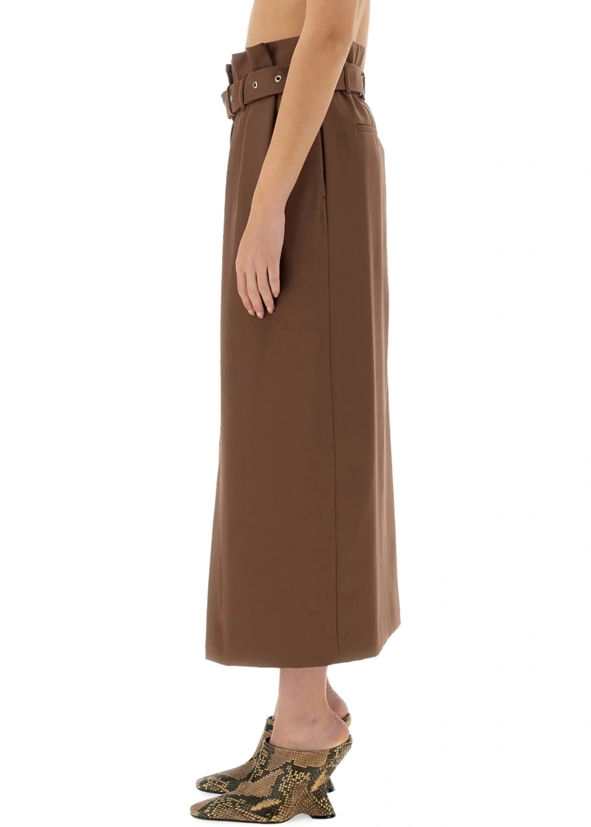 Fuste Wool Skirt With Belt - Img 4