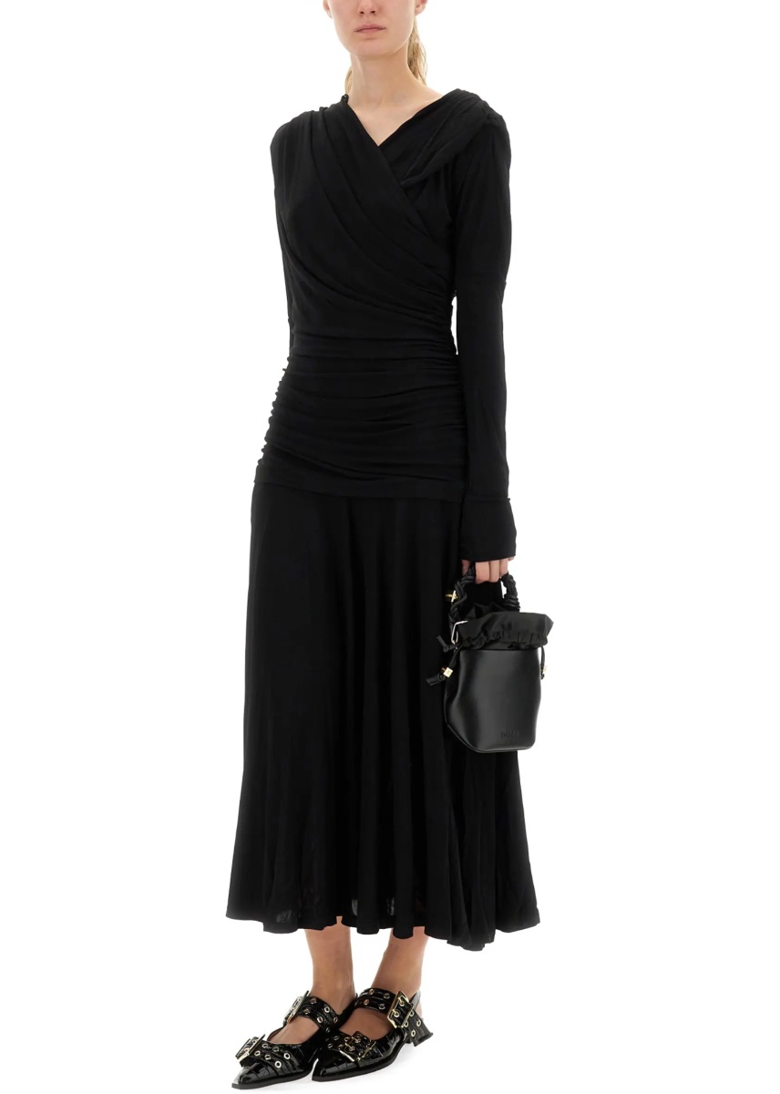 Gathered Midi Dress - Img 2