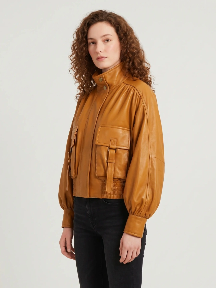 Geaca biker Valiant Leather Biker Jacket - Img 2