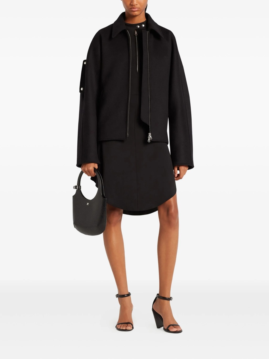 Geaca bomber COURRÈGES neagra - Img 2
