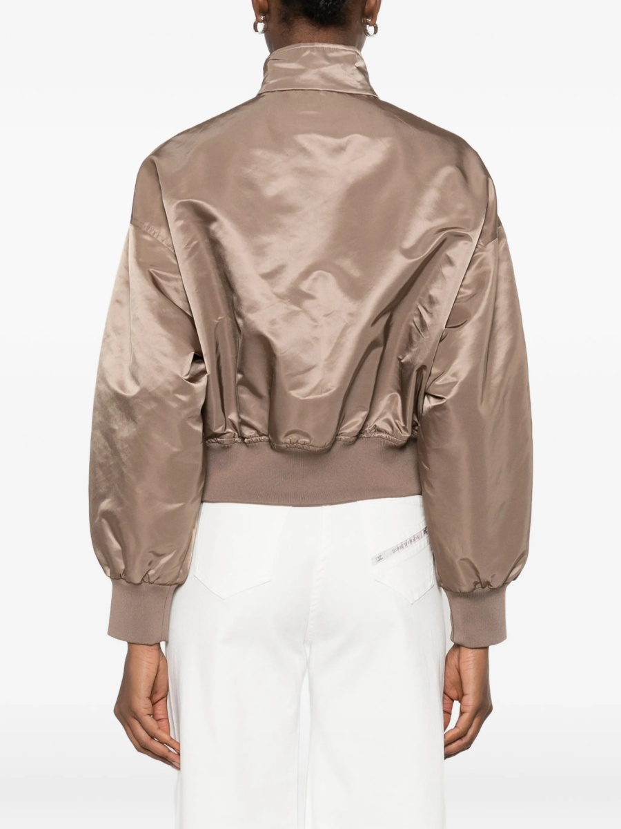 Geaca bomber Elisabetta Franchi neutra din poliamida - Img 4