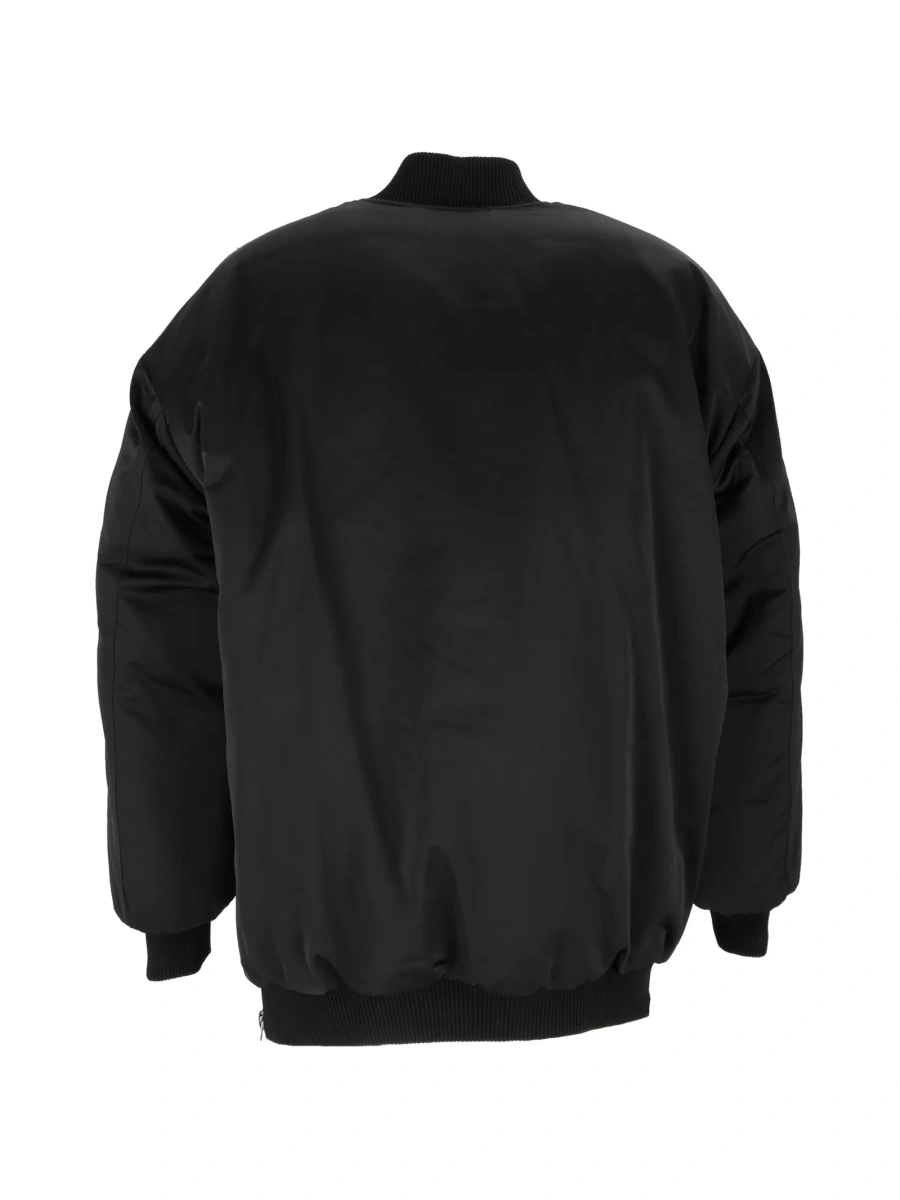 Geaca bomber ERMANNO FIRENZE neagra din poliester - Img 2