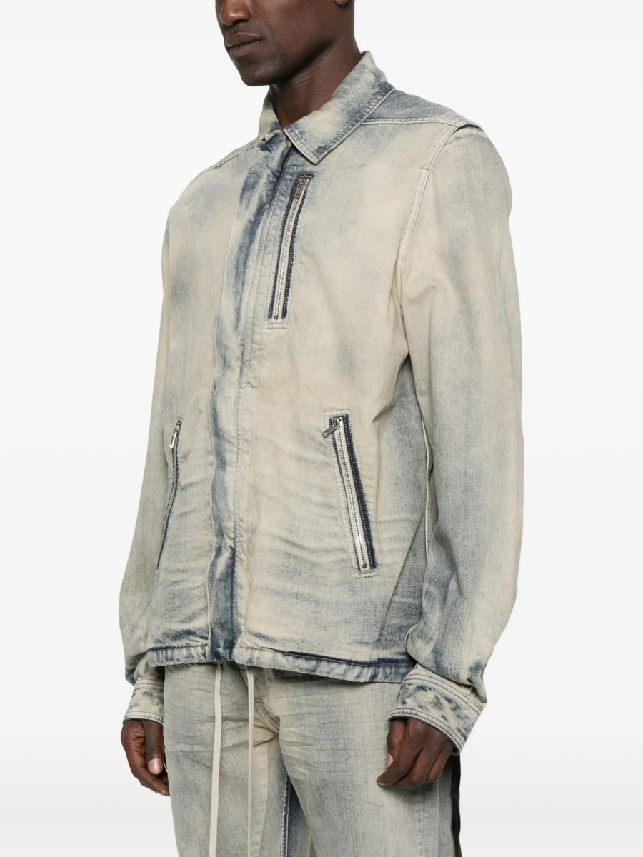 Geaca de blugi Rick Owens albastra din bumbac - Img 3