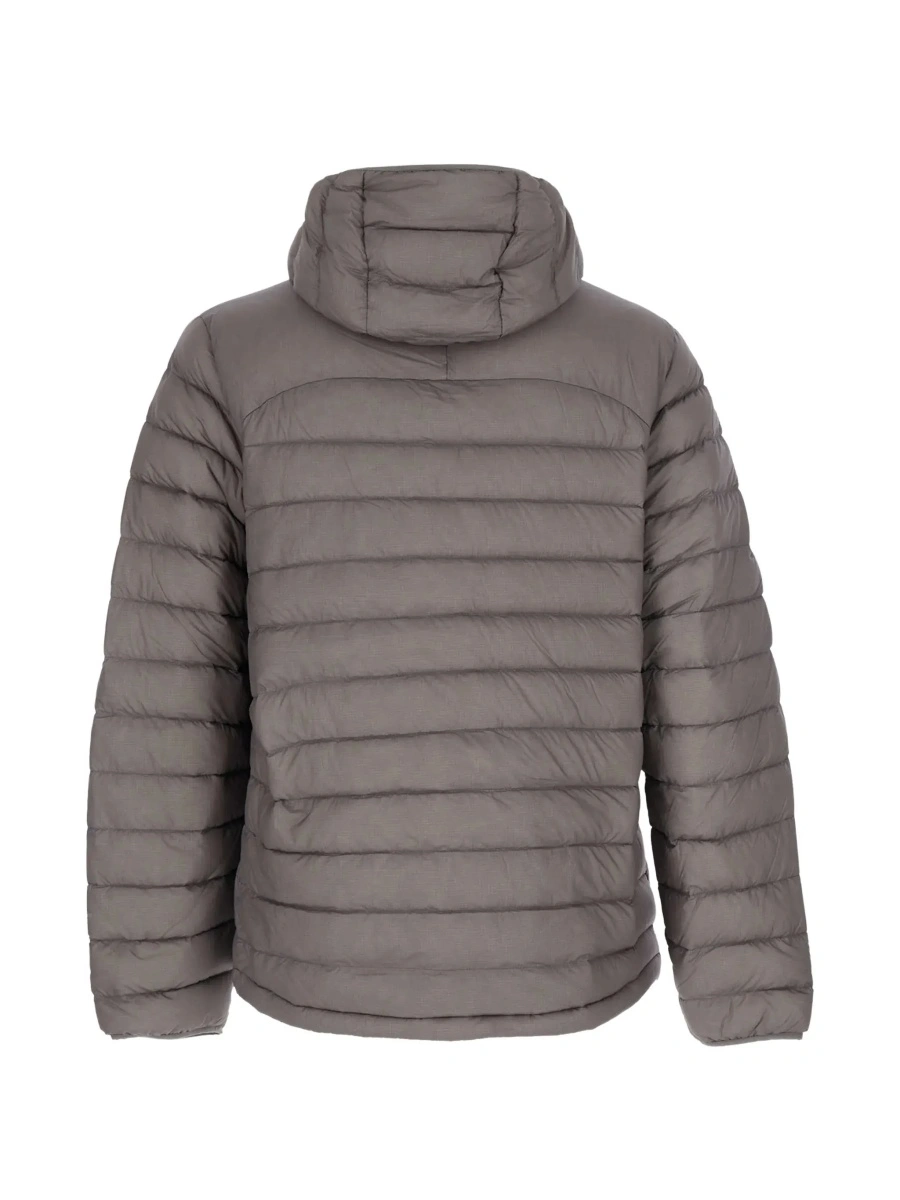 Geaca de Iarna Brown Down jacket with hood and two front zip pockets in Tech Fabric for men - Img 4