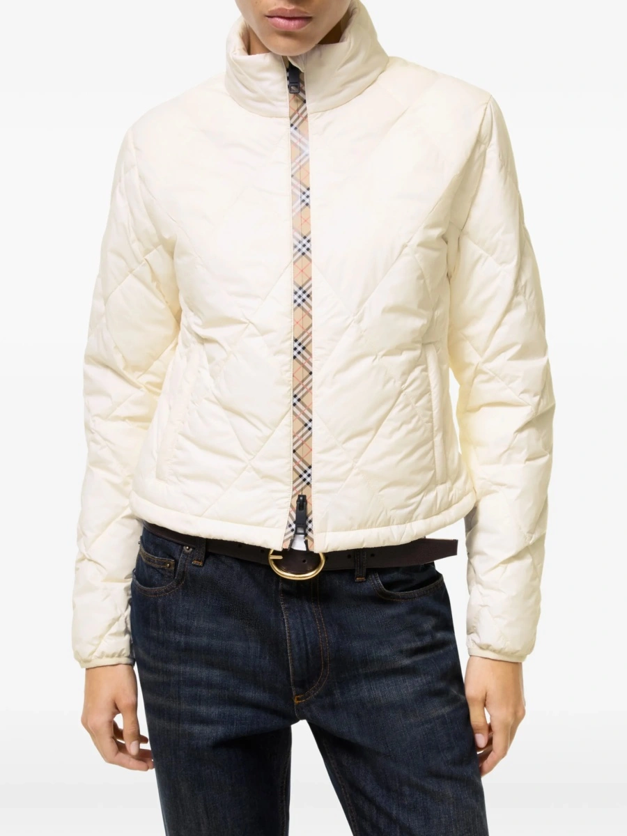 Geaca de iarna Burberry neutra din poliamida - Img 3