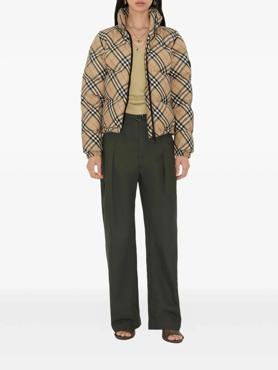 Geaca de iarna Burberry vintage check neutra - Img 2