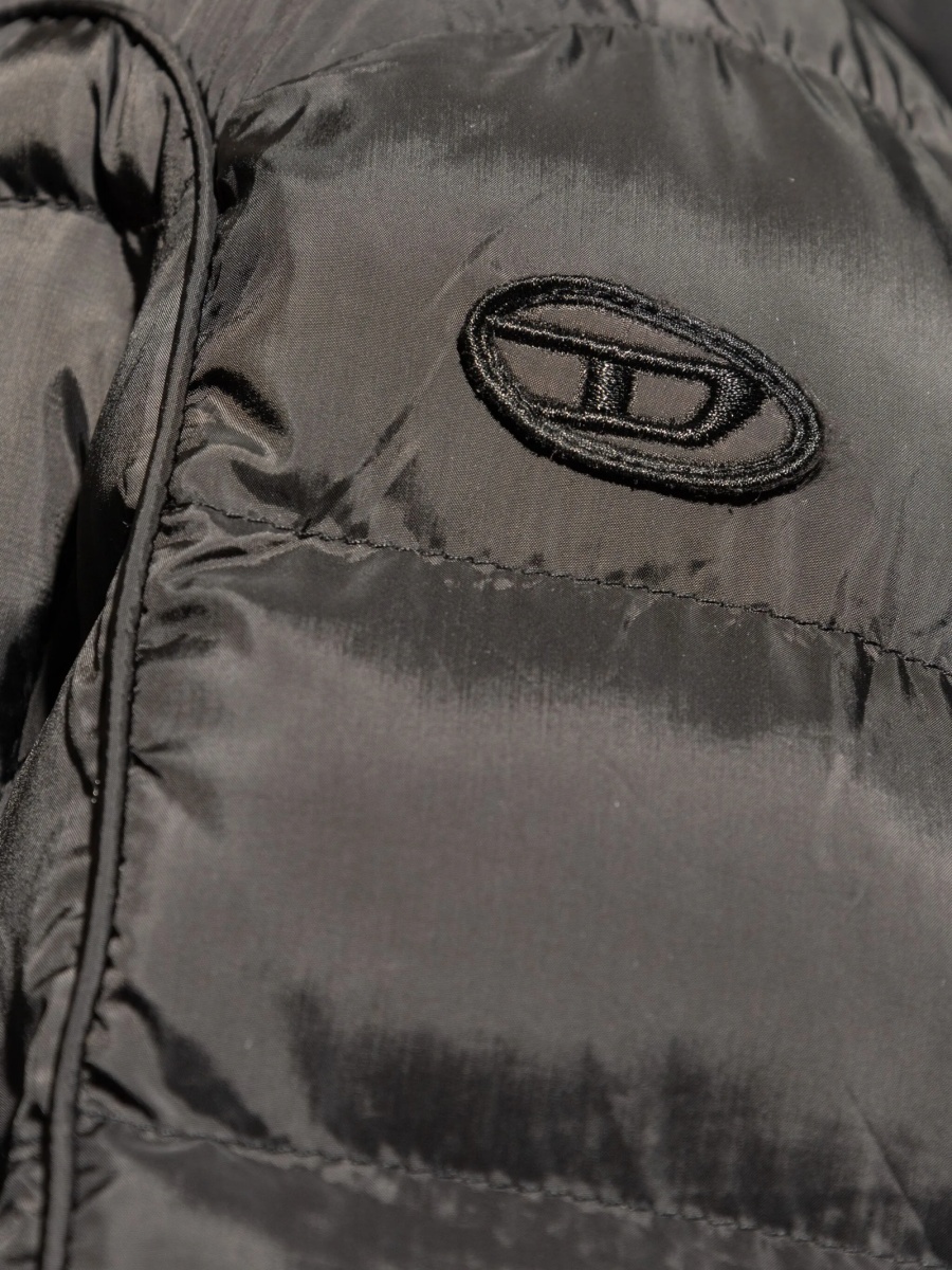 Geaca de iarna Diesel neagra din polyester - Img 5