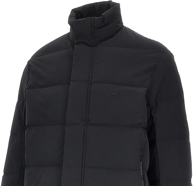 Geaca de iarna Emporio Armani neagra din nylon - Img 2