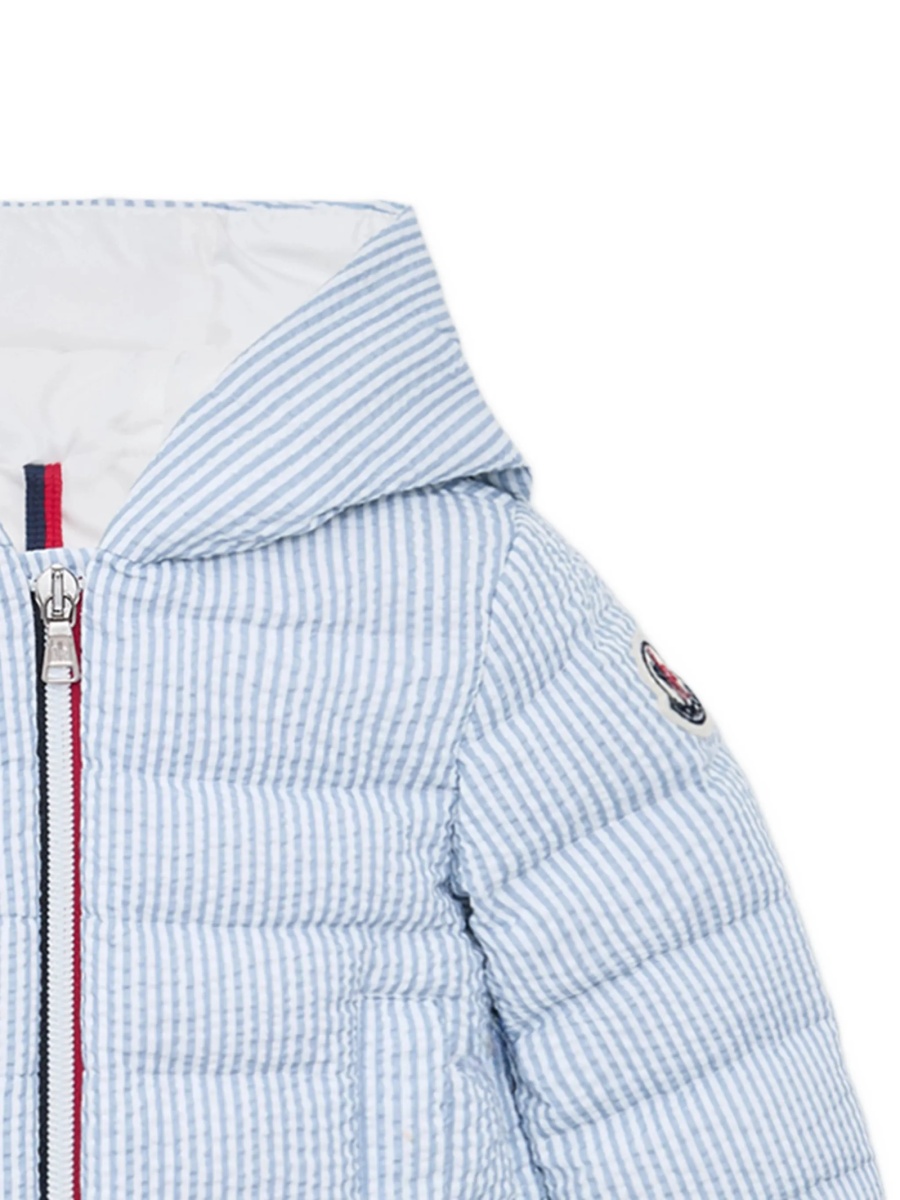 Geaca de iarna Moncler albastra din bumbac - Img 3