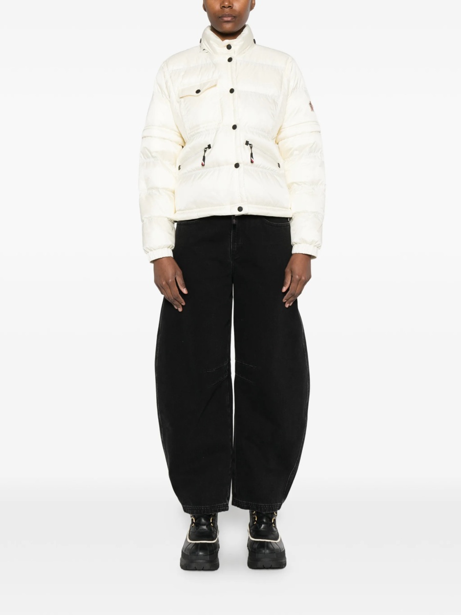 Geaca de iarna Moncler Grenoble alba din poliamida - Img 2