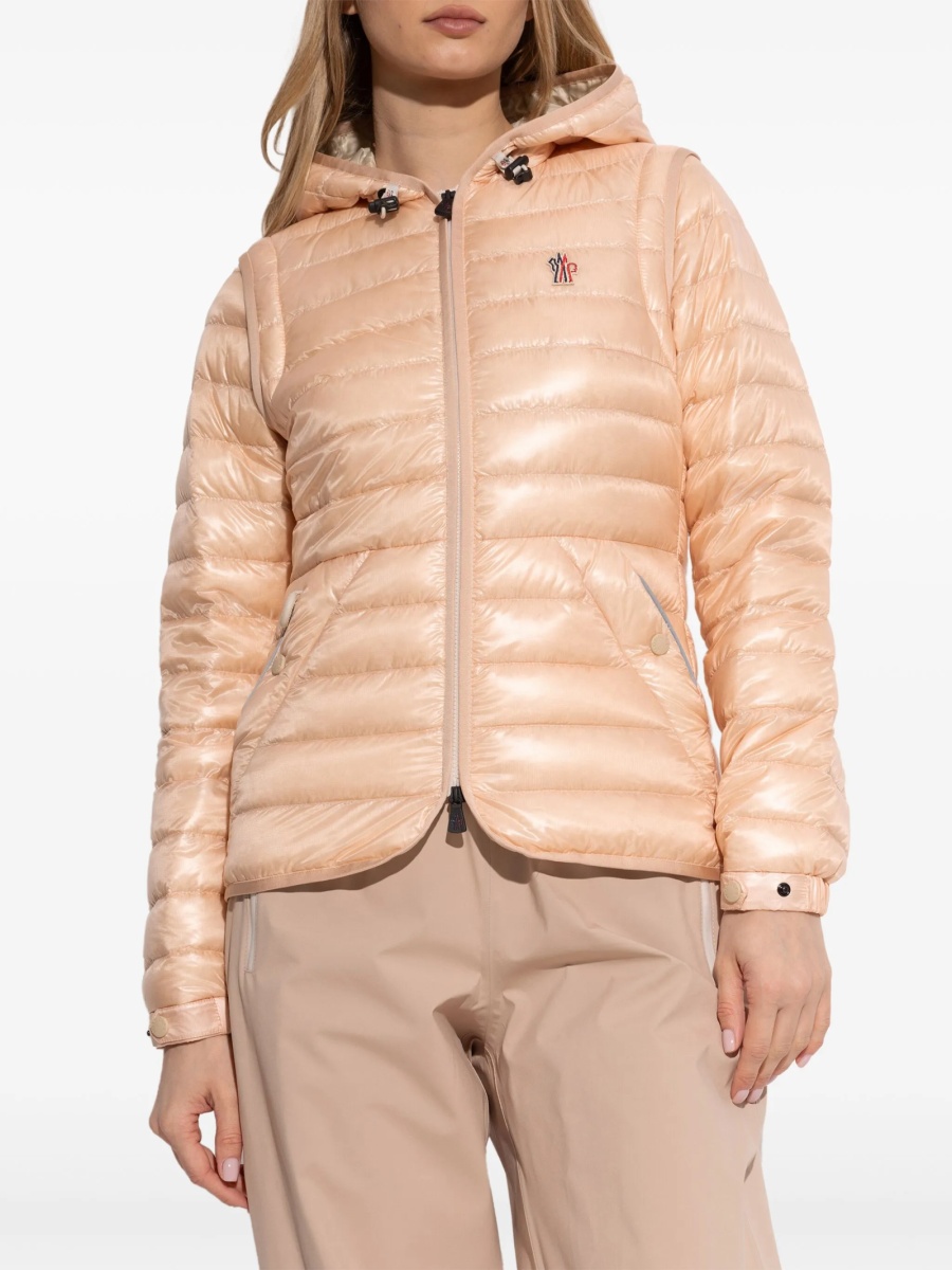 Geaca de iarna Moncler Grenoble roz din poliamida - Img 3