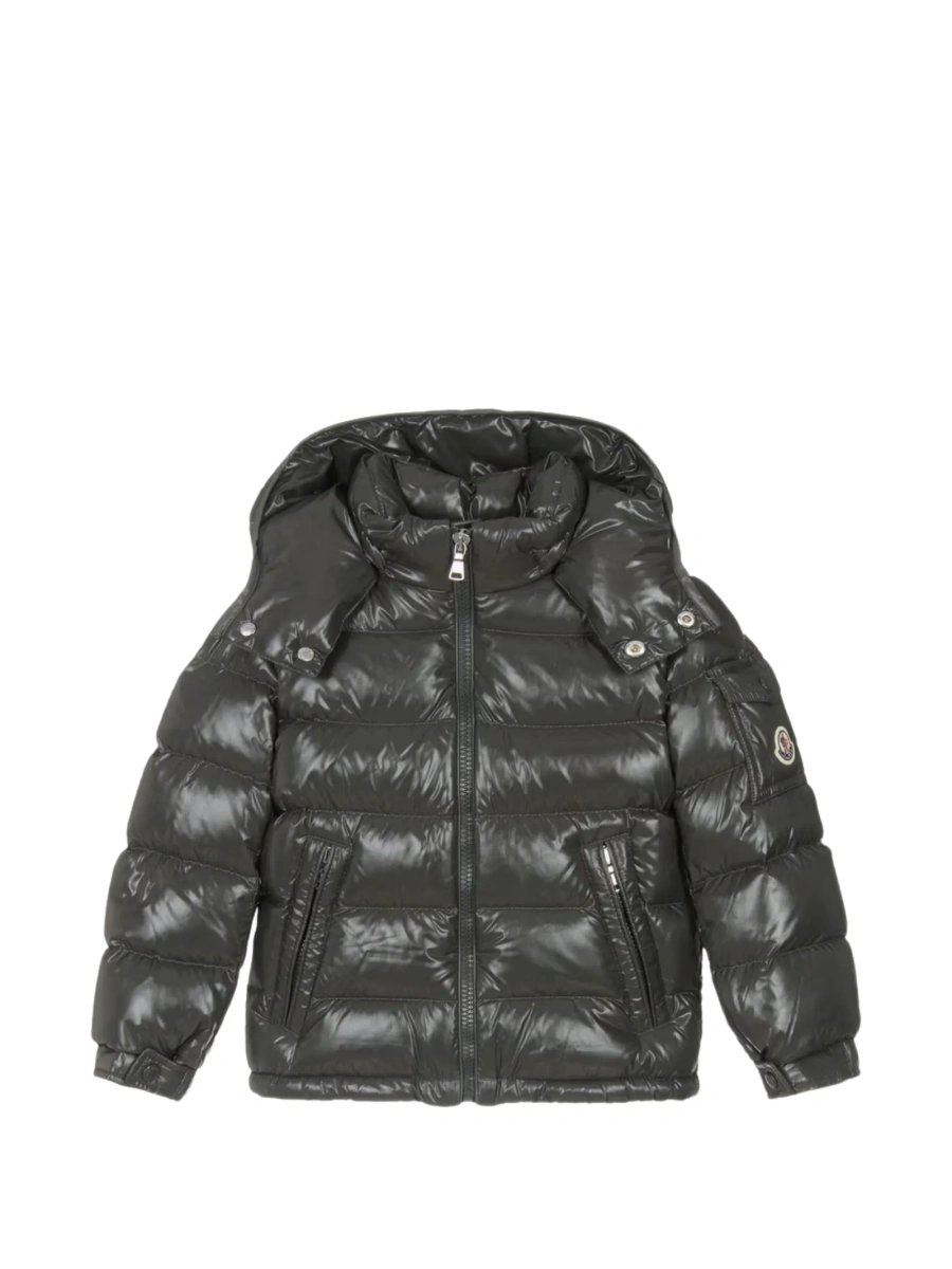 Geaca de iarna Moncler gri din poliamida - Img 3