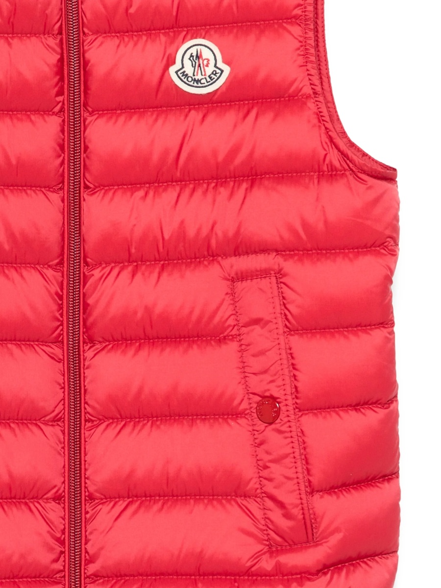 Geaca de iarna Moncler rosie din poliamida - Img 3