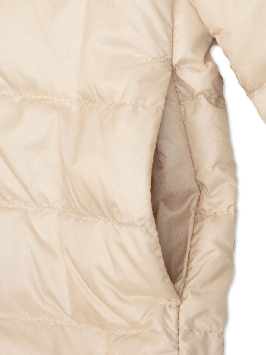 Geaca de iarna Moncler roz din poliamida - Img 4