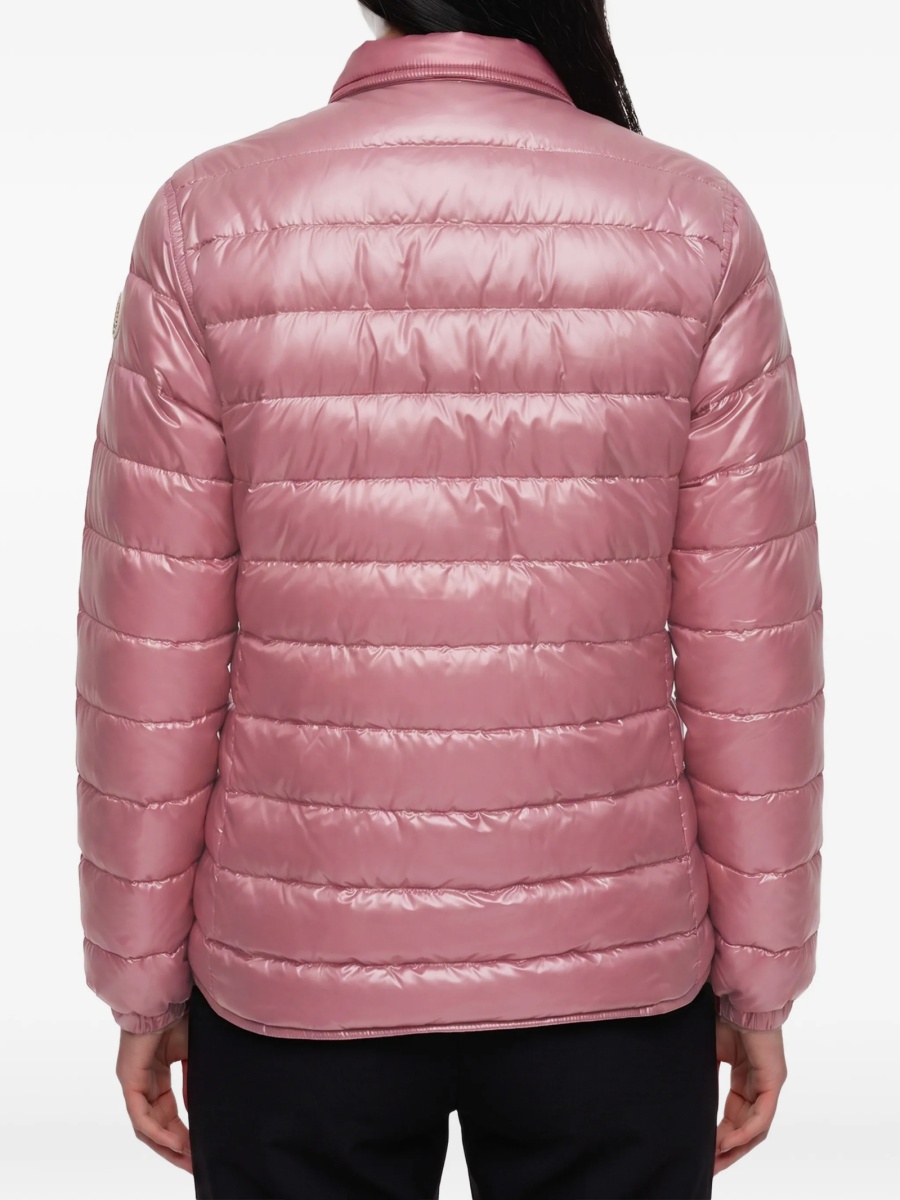 Geaca de iarna Moncler roz din poliamida - Img 3
