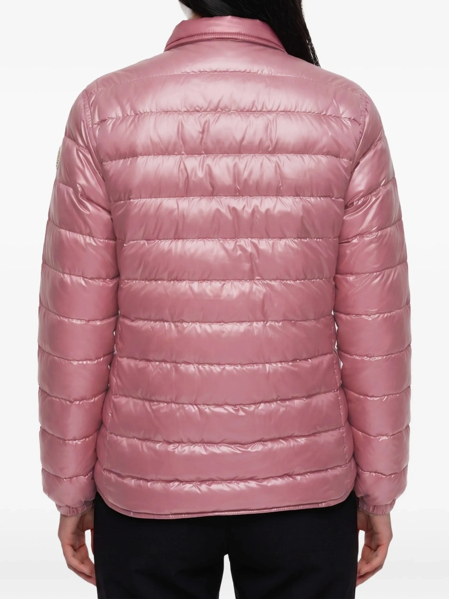 Geaca de iarna Moncler roz din poliamida - Img 3