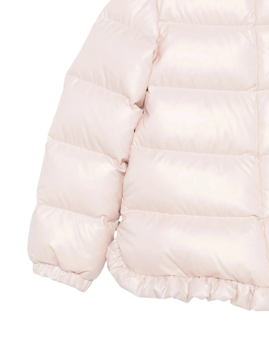 Geaca de iarna Moncler roz din polyester - Img 3