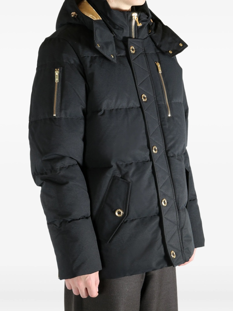 Geaca de iarna Moose Knuckles neagra din bumbac si nylon - Img 3