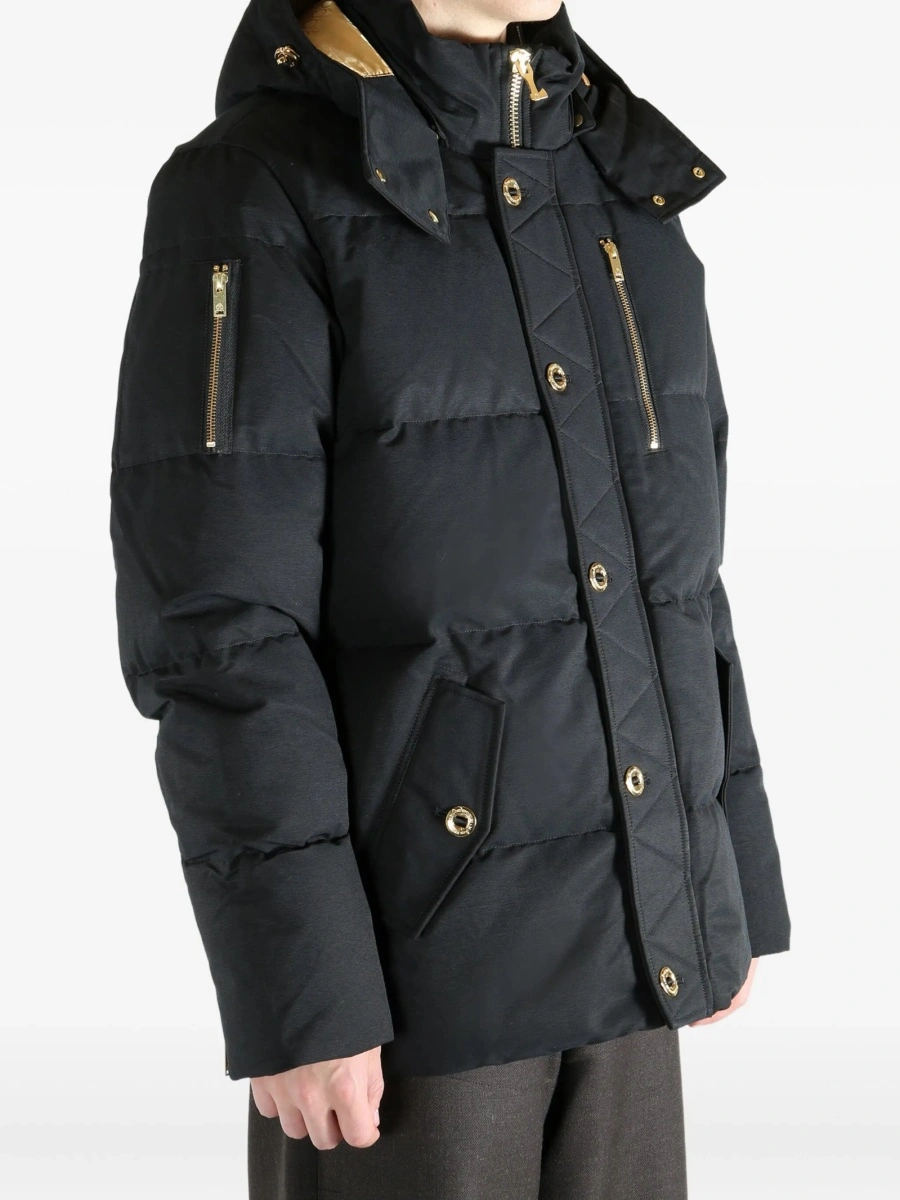 Geaca de iarna Moose Knuckles neagra din bumbac si nylon - Img 3