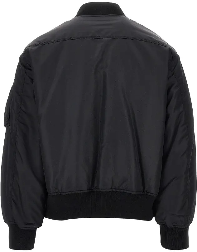 Geaca de Iarna Nylon bomber jacket with logo patch - Img 3