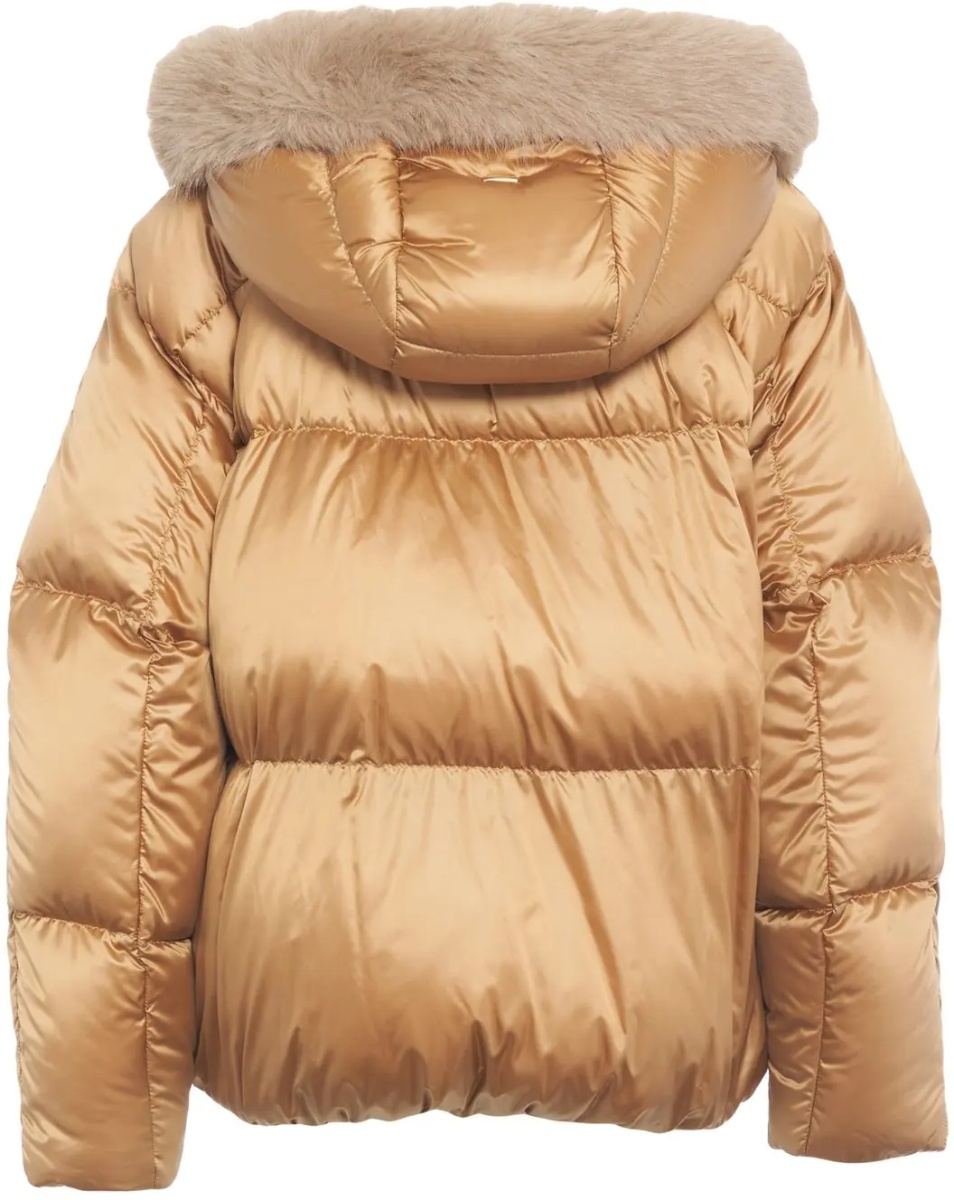 Geaca de Iarna Puffer jacket with faux fur trim - Img 2