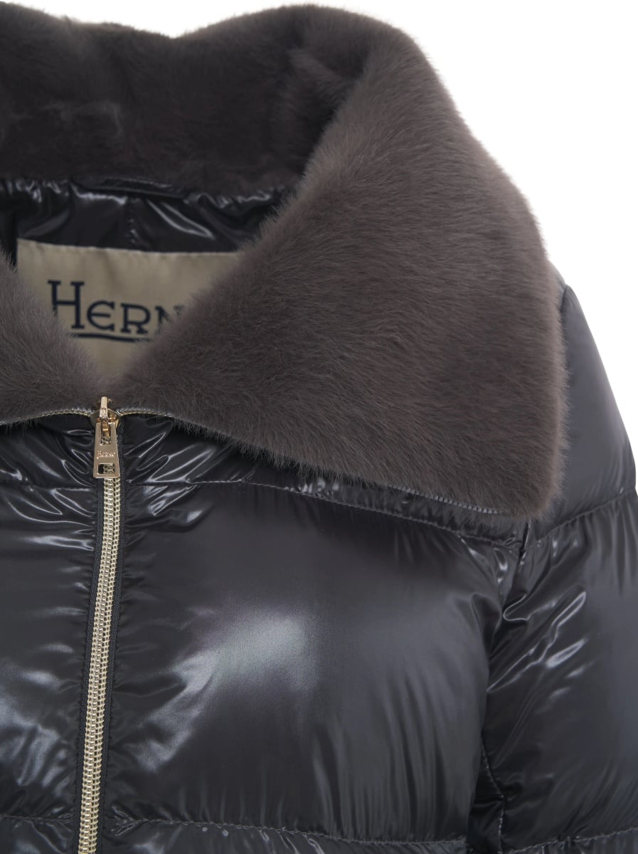 Geaca de Iarna Puffer jacket with faux fur - Img 5