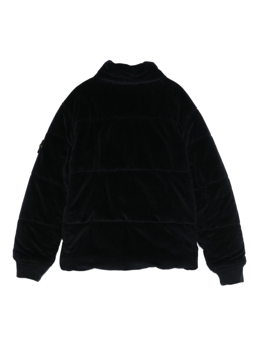 Geaca de iarna Stone Island neagra din bumbac si polyester - Img 2