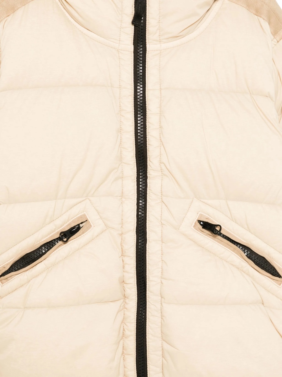 Geaca de iarna Stone Island neutra din poliamida si elastan - Img 3