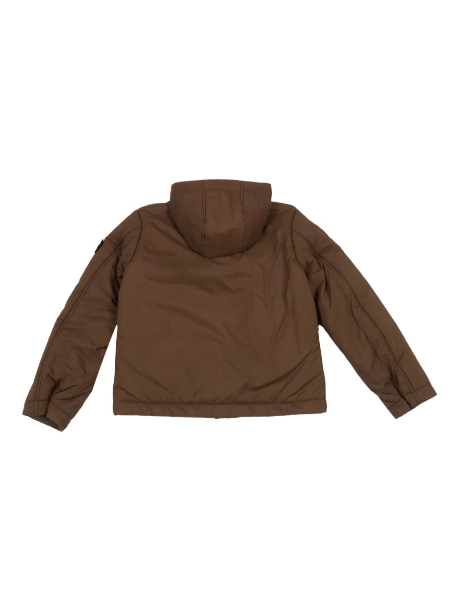 Geaca de iarna Stone Island verde din nylon - Img 2