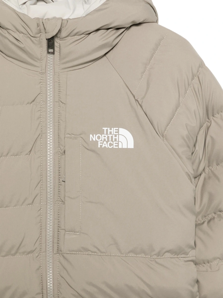 Geaca de iarna The North Face Kids gri din polyester - Img 3
