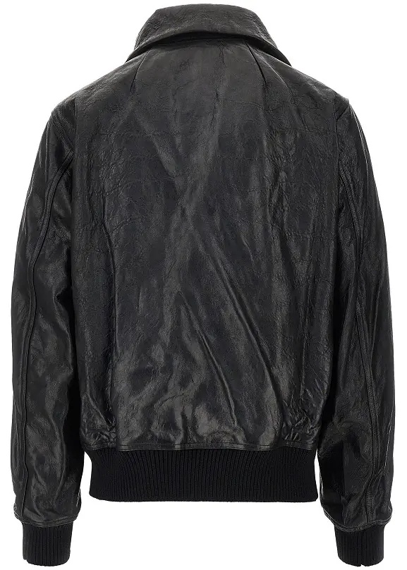 Geaca de Piele 'Dracuflight' leather bomber jacket - Img 3