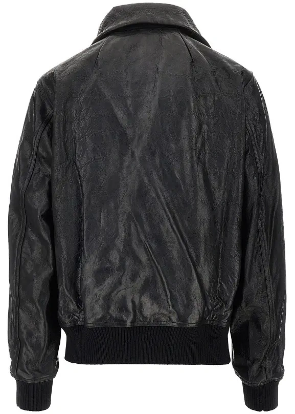 Geaca de Piele 'Dracuflight' leather bomber jacket - Img 3