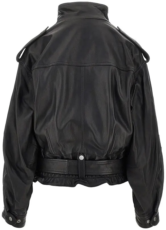 Geaca de Piele 'Farza' leather biker jacket - Img 3