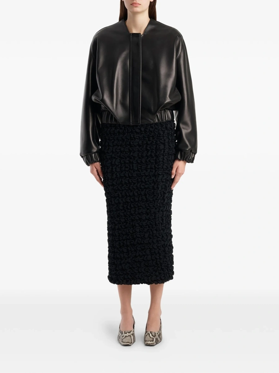 Geaca de piele Khaite neagra - Img 2