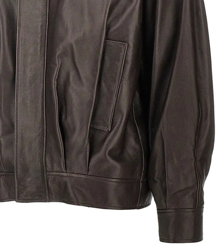 Geaca de Piele 'Paulo' nappa leather bomber jacket - Img 2
