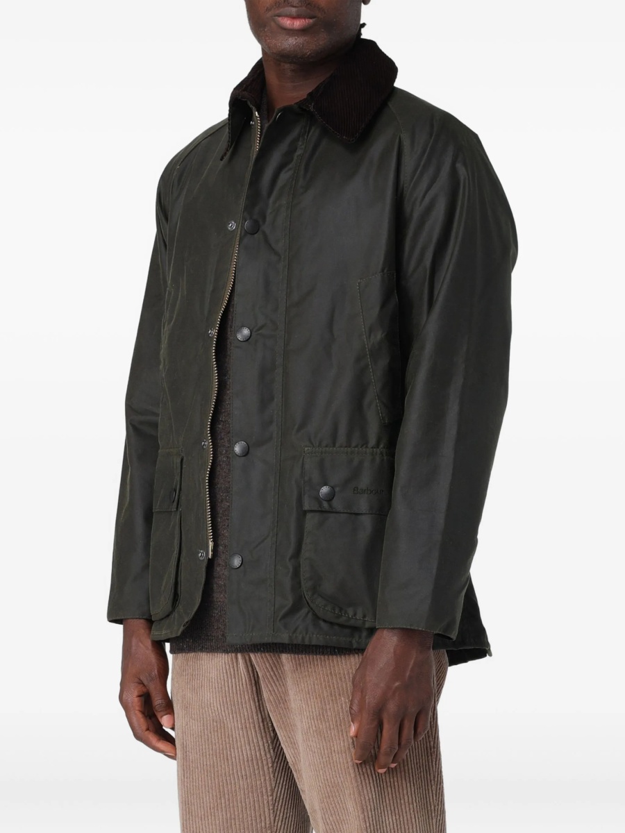 Geaca de ploaie Barbour verde din bumbac - Img 2