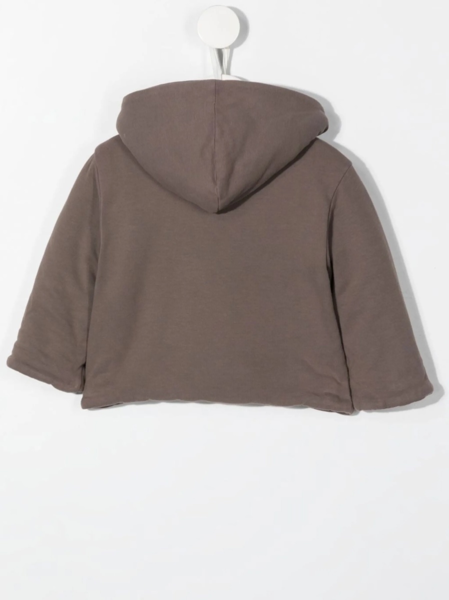 Geaca de ploaie TEDDY &amp; MINOU maro din bumbac si spandex/elastan - Img 2