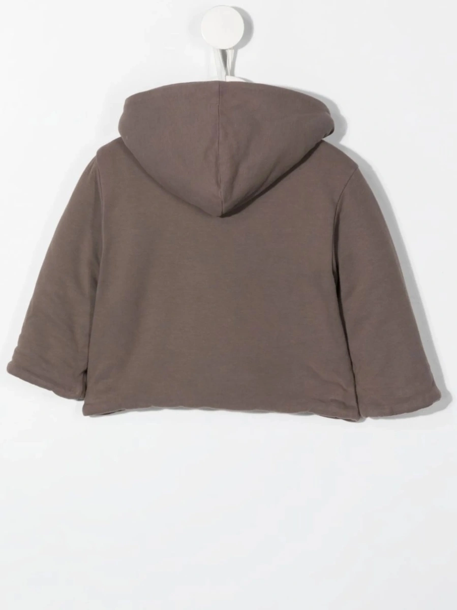 Geaca de ploaie TEDDY &amp; MINOU maro din bumbac si spandex/elastan - Img 2