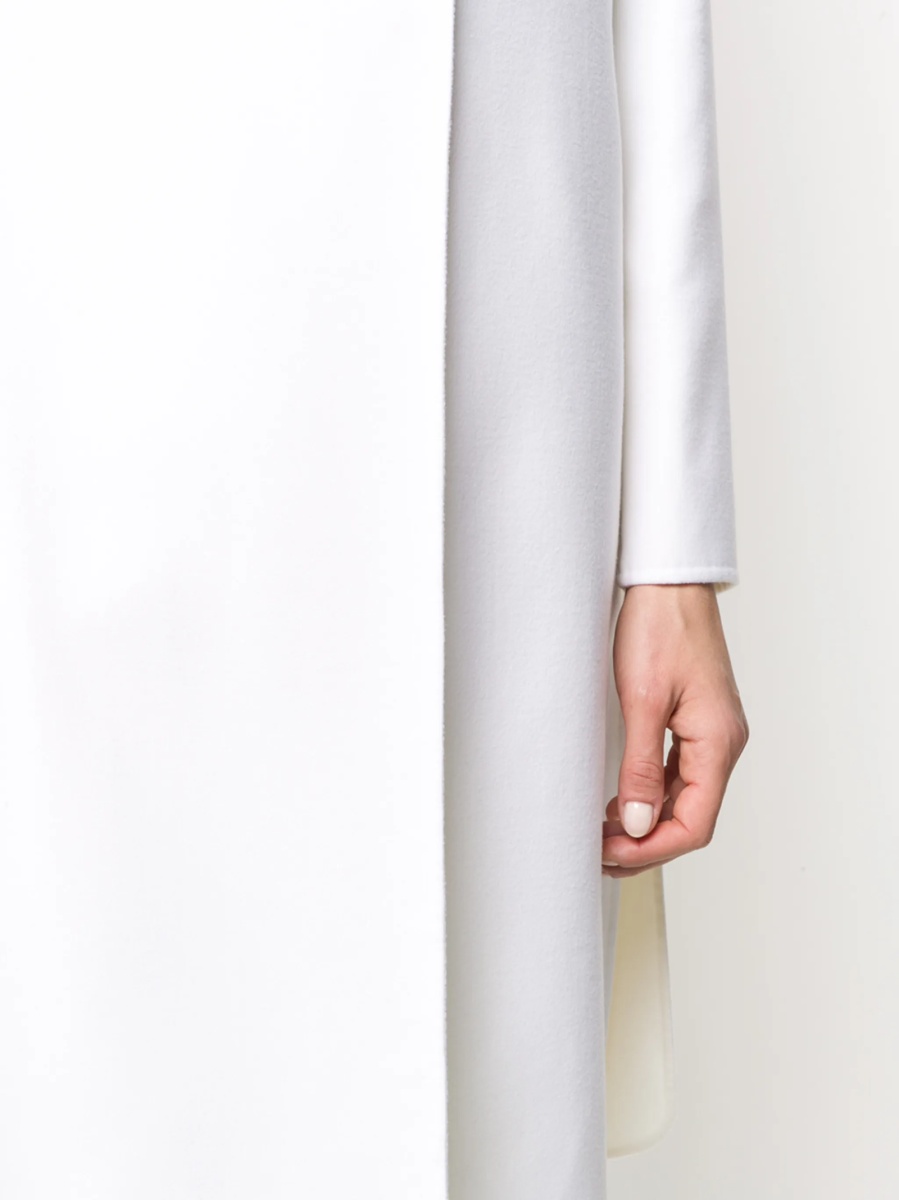 Geaca Oversize Fabiana Filippi neutra din poliamida si lana - Img 5