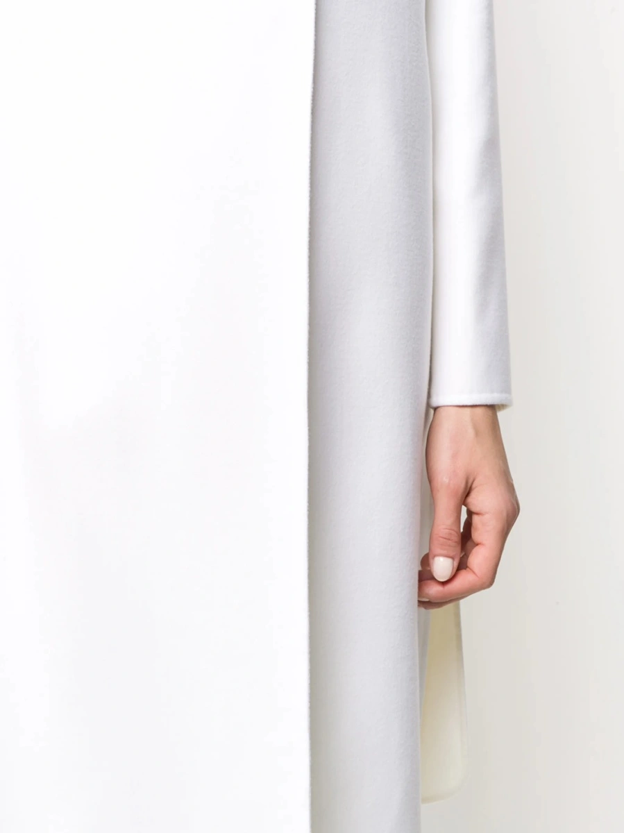 Geaca Oversize Fabiana Filippi neutra din poliamida si lana - Img 5