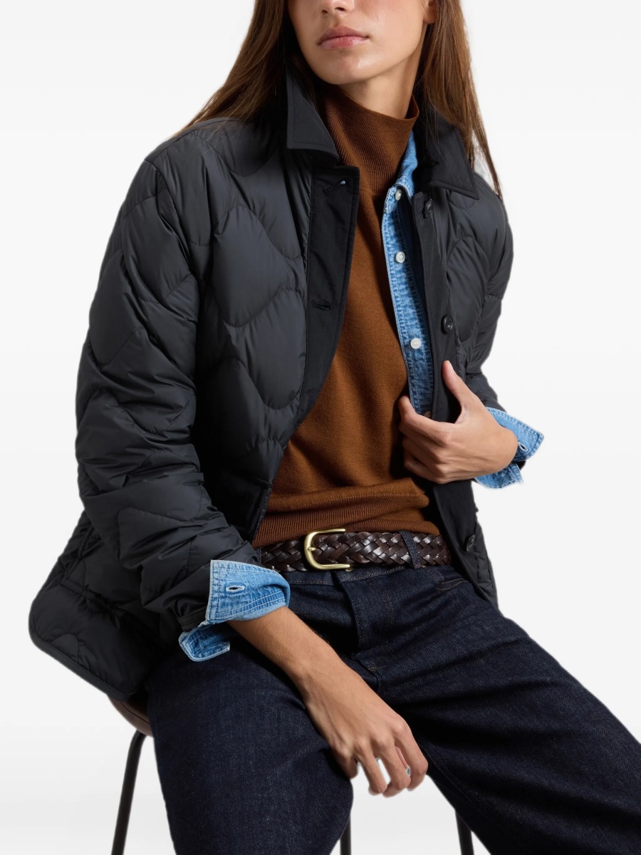 Geaca Oversize Woolrich neagra din polyester - Img 5