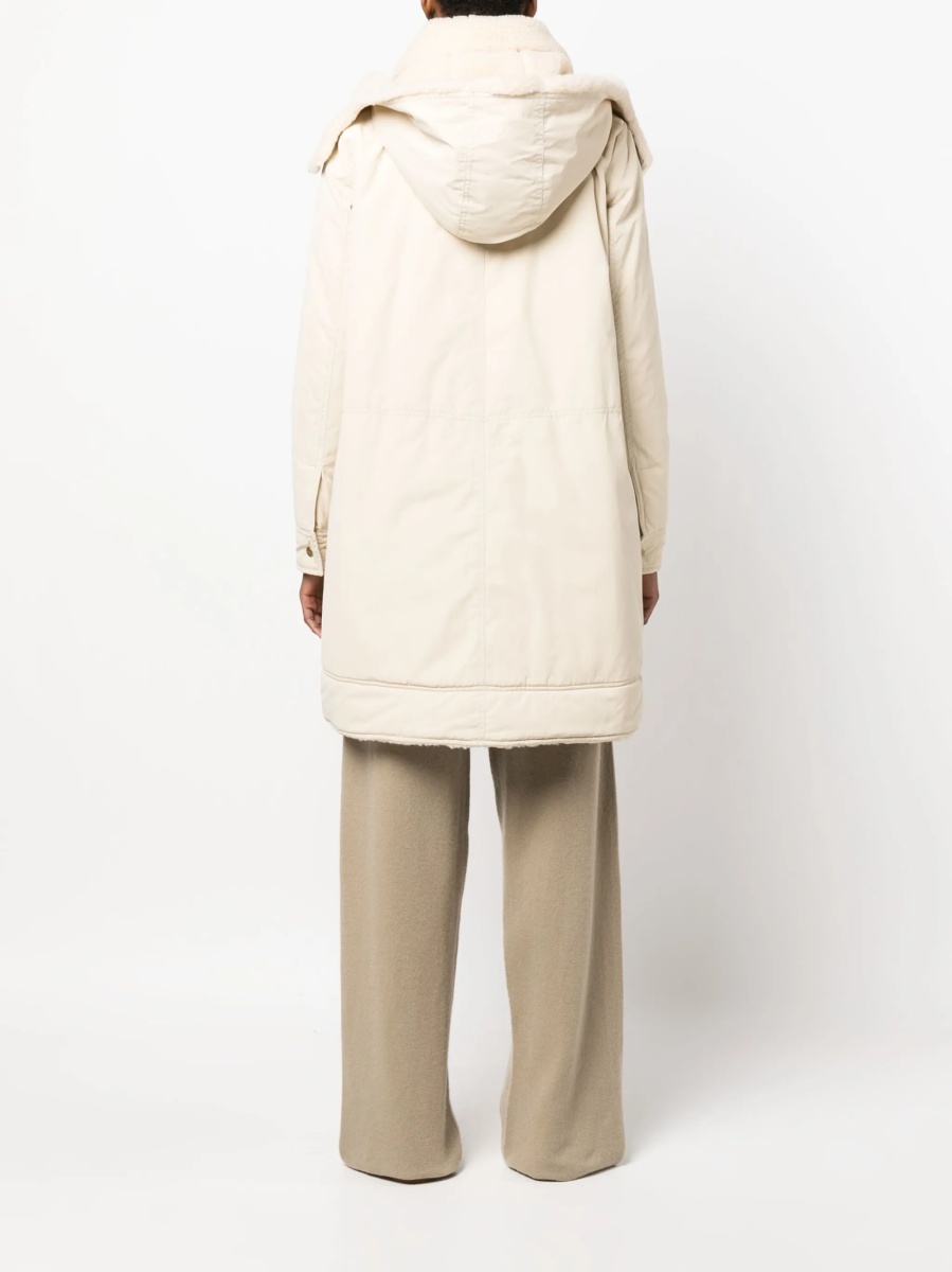 Geaca Parka Fay neutra din polyester si bumbac - Img 4