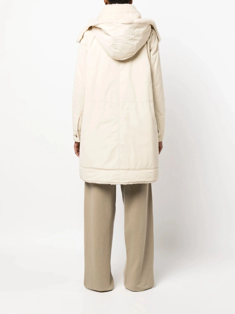 Geaca Parka Fay neutra din polyester si bumbac - Img 4