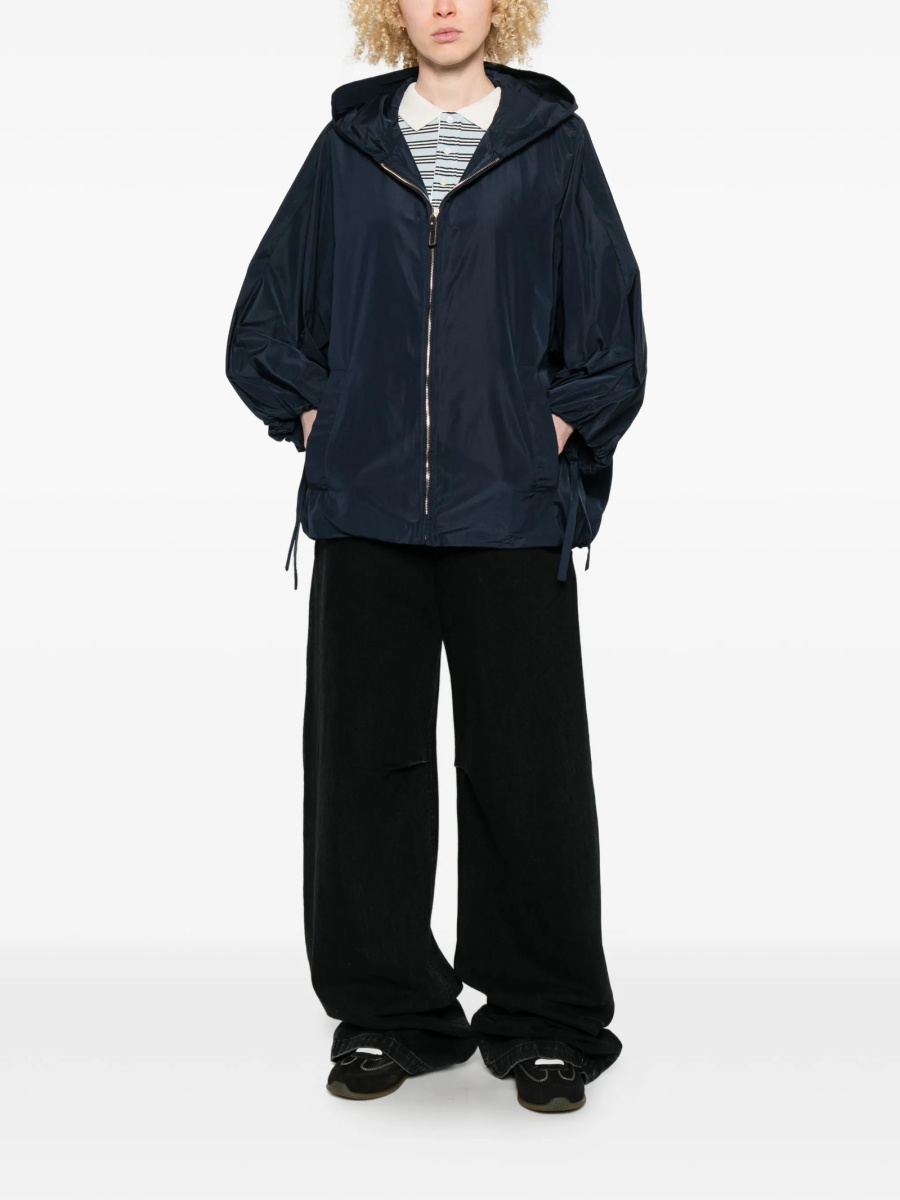 Geaca Parka Max Mara albastra din polyester - Img 2