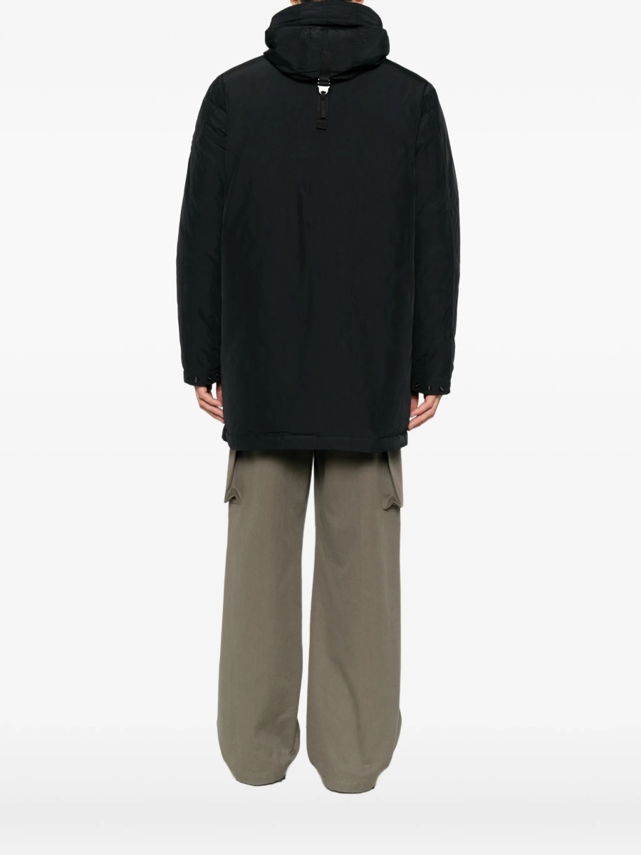 Geaca Parka Stone Island neagra din poliamida si polyester - Img 4
