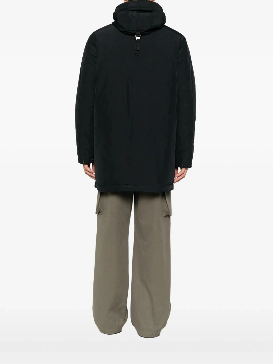 Geaca Parka Stone Island neagra din poliamida si polyester - Img 4