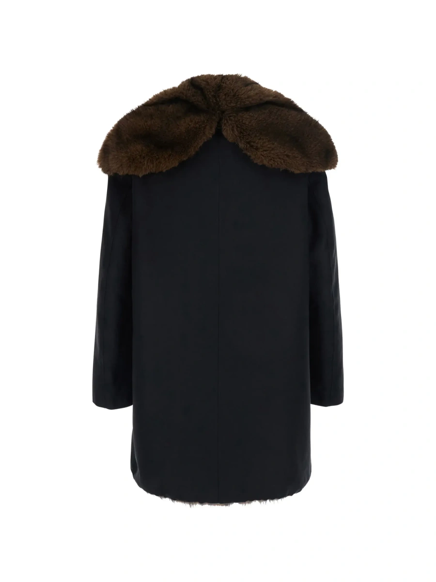 Geaca Parka VALENTINI 1972 neagra din bumbac - Img 5